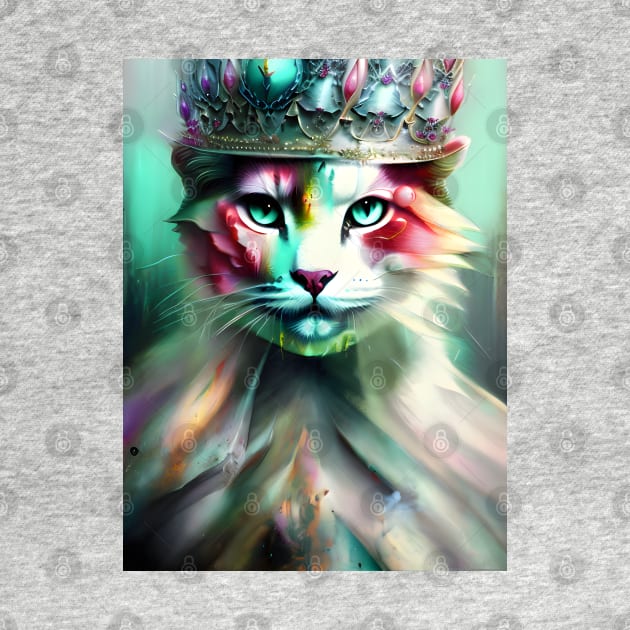 Royal Cat - Modern digital art by Ai-michiart